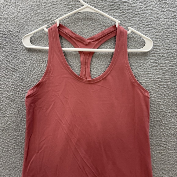 Lululemon Top Womens 4 Pink Cool Racerback II Tank Yoga Jogging Gym Sports - Picture 6 of 6